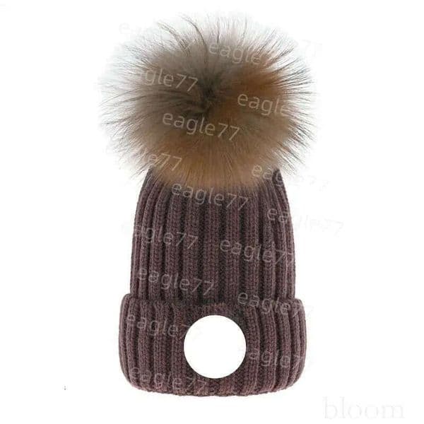 Cap Mens Designer Hats New Fashion Women Ladies Warm 8 Winter Beanie Faux Fur Pom Poms Bobble Hat Outdoor warm beanies a4 12 324