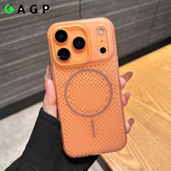 for iphone17pro Hollow Heat Dissipation Magnetic Ultra thin Case For iPhone 17 Air 16 13 17 Pro Max 15 14 Plus Cover M251029