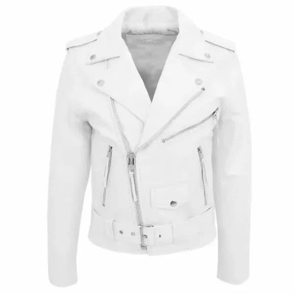 White Leather Jacket Men Fashion Solid Long Sleeve Turndown Collar Mens Coat 251029