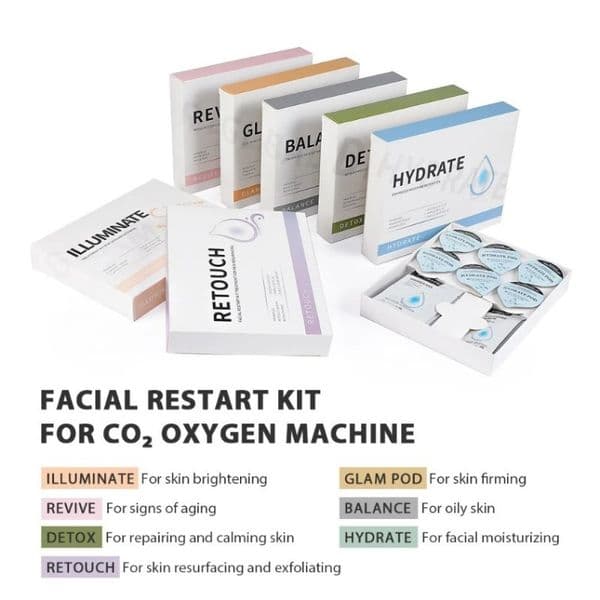 New Hydra Co2 Bubble Pods Oxygen Jet Facial Massage Home Spa Capsule Serum Uv Gel For Hydrodermabrasion Facial Machine152