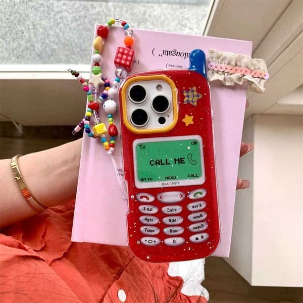 Glitter cartoon mobile model phone case for iPhone 13 15 14 16 Pro Max 15 16 Fundas with hinged shockproof cute protective cover M251029