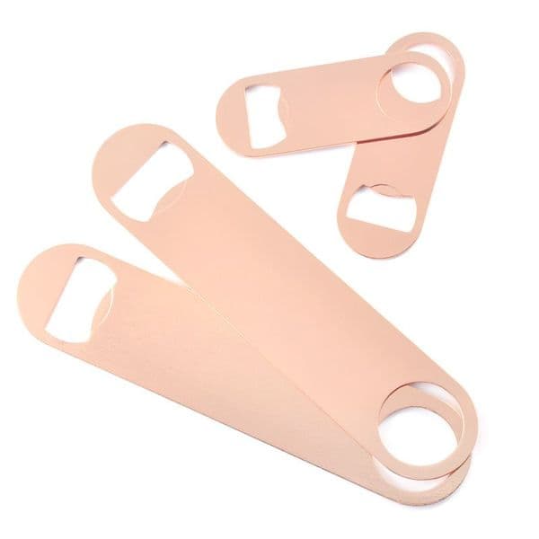Rose Gold Multifunction Bottle Opener Large Stainless Steel Flat Bottle Opener Tool Bar Beer Wine Openers LX2170