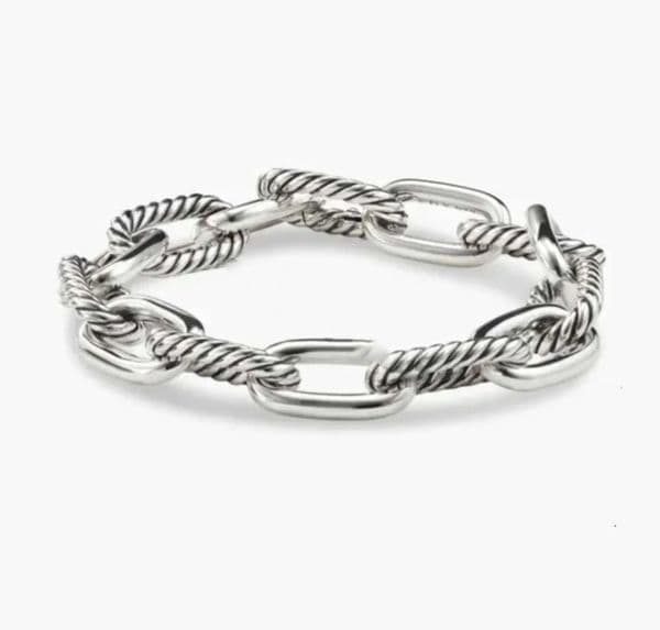 Desginer Bracelets Mens Bracelet Simple and Elegant Popular Woven Twisted Rope Link Chain Bracelet High Quality Luxury Wedding Jewelry