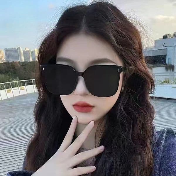 Women, Large Frame Sunglasses for Men, Trendy Driving Glasses, UV Protection, Internet Celebrity Style, Versatile Sunshade Glasses