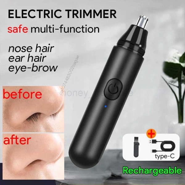 HOT Electric Nose Hair Trimmer Ear Hair Trimmer Eyebrow shaping Professional Safe Painless Portable For Business Trip And Home T251030
