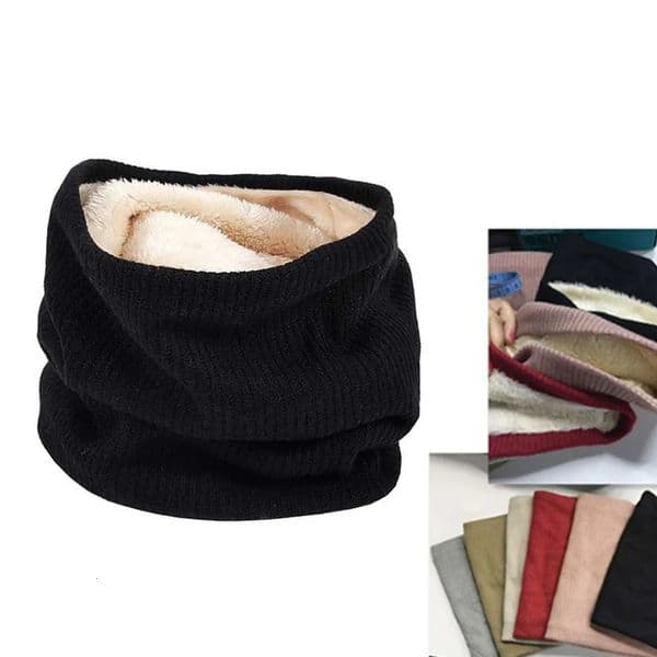 Winter Thick Warm Ring Scarf Men Women Solid Knitted Neckerchief Outdoor Ski Mask Fleecing Bufanda Muffler Unisex Neck Scarves 251021