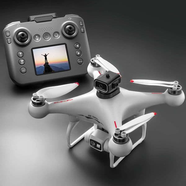 DINGETU S116 PRO Upgrade Screen Control, Brushless Optical Flow RC Drone Dual Camera, ESC Camera With 2 Batteries 32 Minutes Of Flight Time, Head No Mode, 360 °