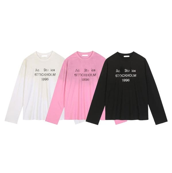 Trendy Letter Print Women's T-Shirt Crew Neck Long Sleeve Women Men T-shirt Loose Slimming Base Layer Shirt Full Sleeve Round Neck Tops