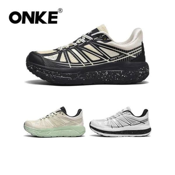 ONKE Autumn Sports Shoes Men Lightweight Mesh Casual Shoes Women Breathable Cushioning Non-slip Wear-resistant Running Shoes Suitable for Daily Outings