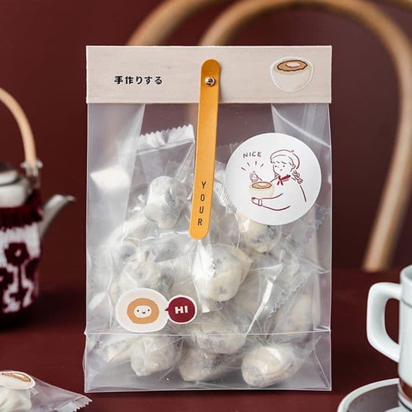 Personalized Transparent PP Snack Bags Customizable Food-Grade Dry Goods Packaging for Businesses & Home