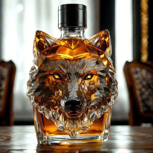 300350 ml Wolf Head Shape n Whiskey Decanter Leakproof Seal Wine And Accessories for Fathers Day Gift 251030
