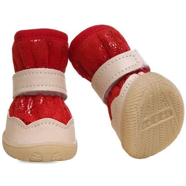 Anti Slip Dog Shoes Spring Pet Shoes For Puppies Chihuahua Pug Warm Dog Boots For Small Dogs Autumn Winter Dog Walking Shoes D251031
