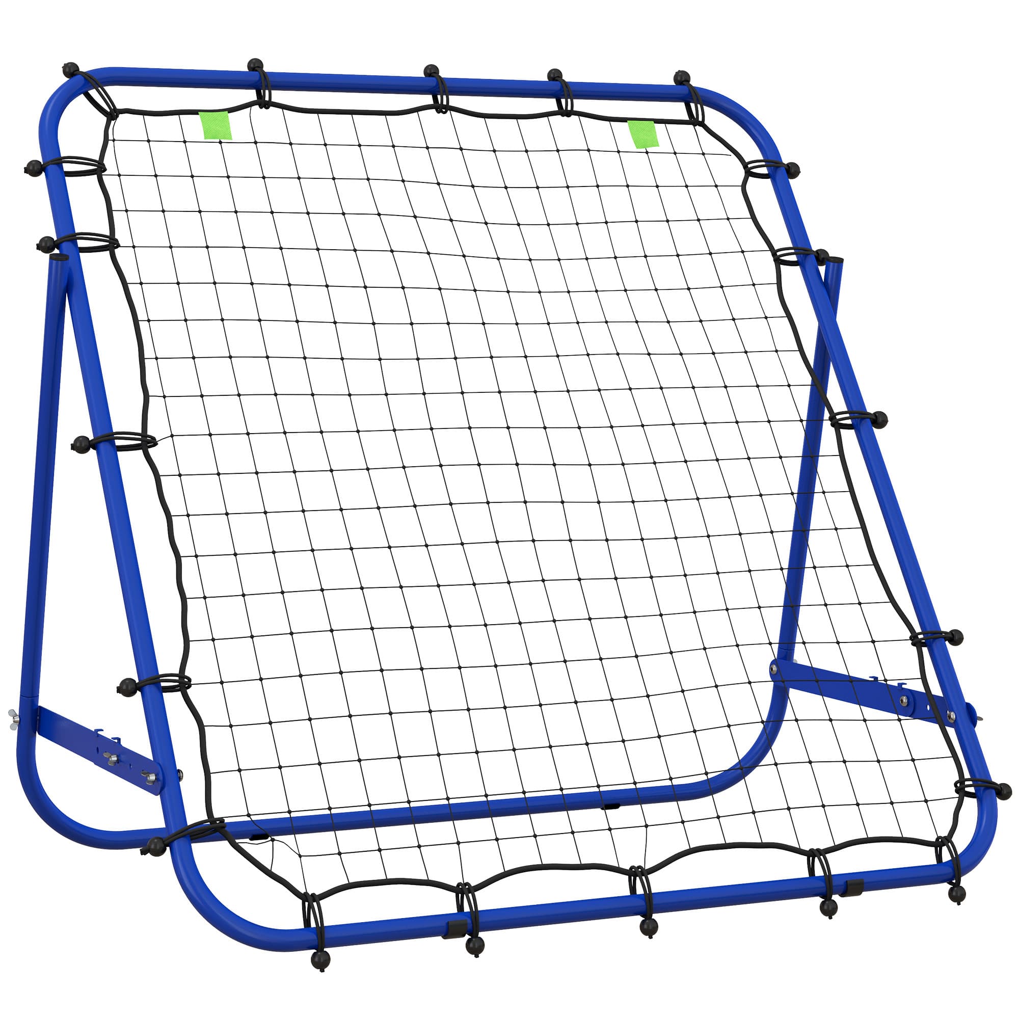 HOMCOM Adjustable Rebounder Net Kickback Target Goal for Teens Adults Training, Blue | Aosom UK