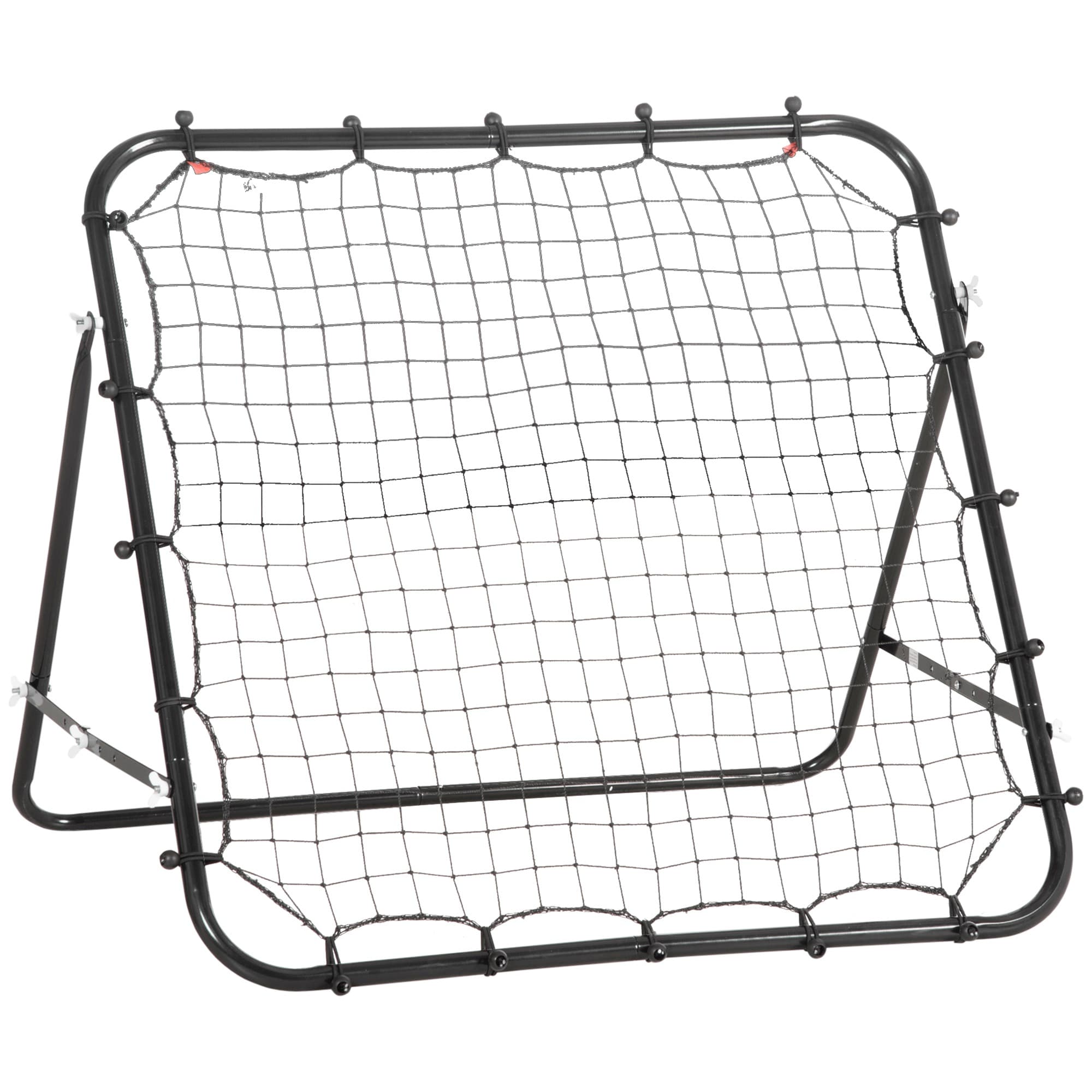 HOMCOM Rebounder Net Practise Kickback Goal for Teens Adults Softball Training Black | Aosom UK