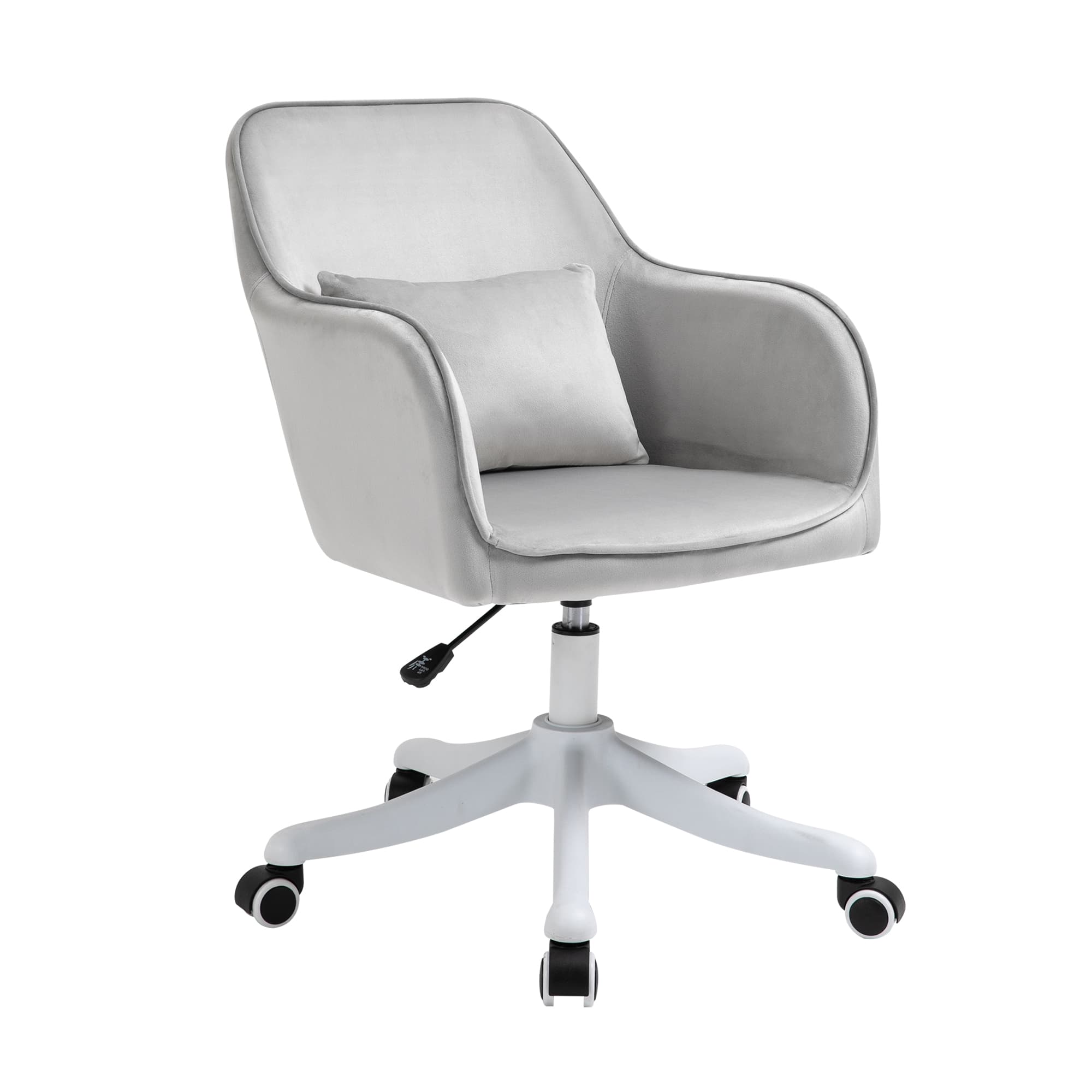 Vinsetto Executive Chair with Rechargeable Lumbar Massage Pillow, Electric Vibration Desk Chair for Home Office, Grey | Aosom UK