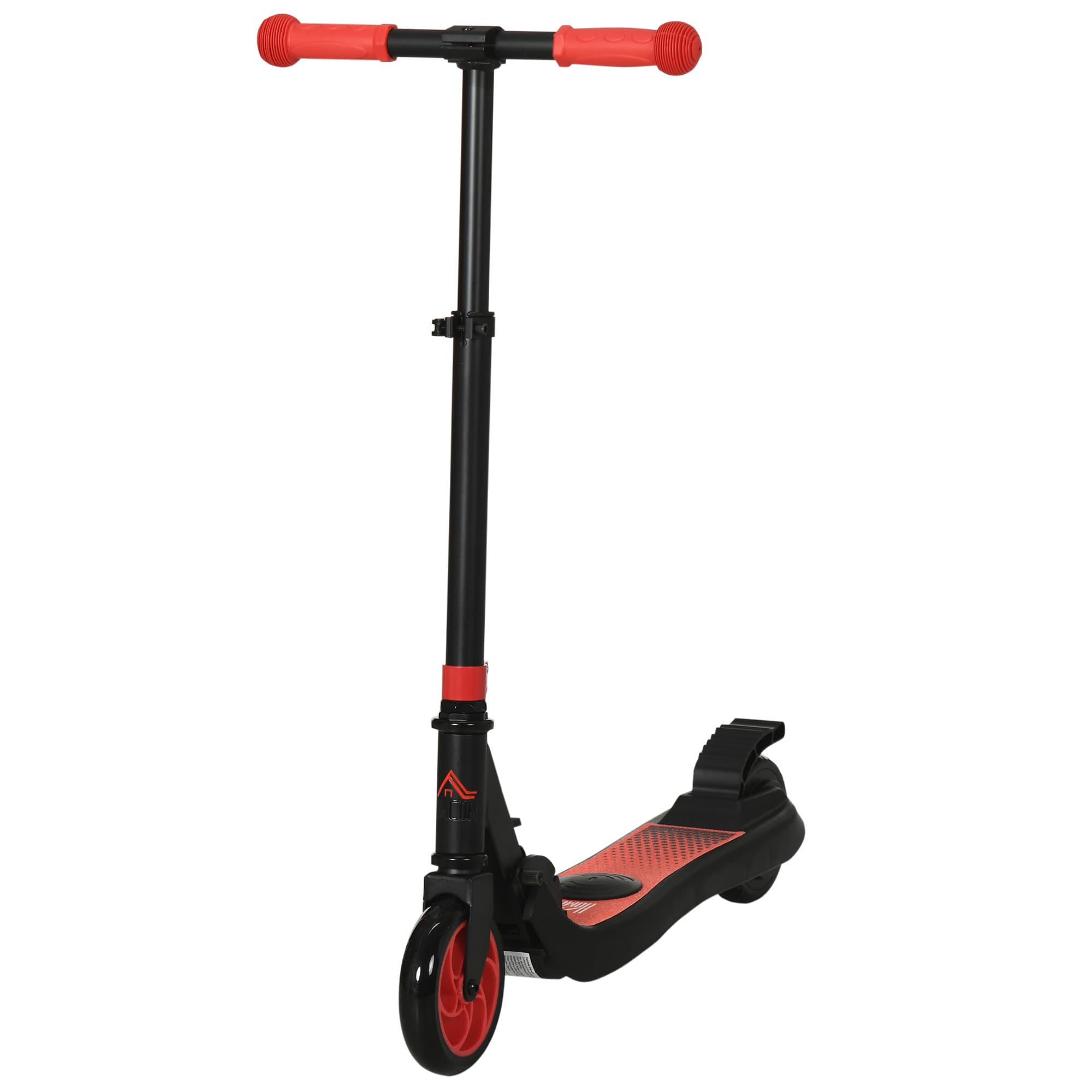 HOMCOM Folding Electric Scooter Adult E Scooter, 120W, with Rear Wheel Brake, 8km/h Maximum Speed, for Ages 6+ Years Old, Red | Aosom UK