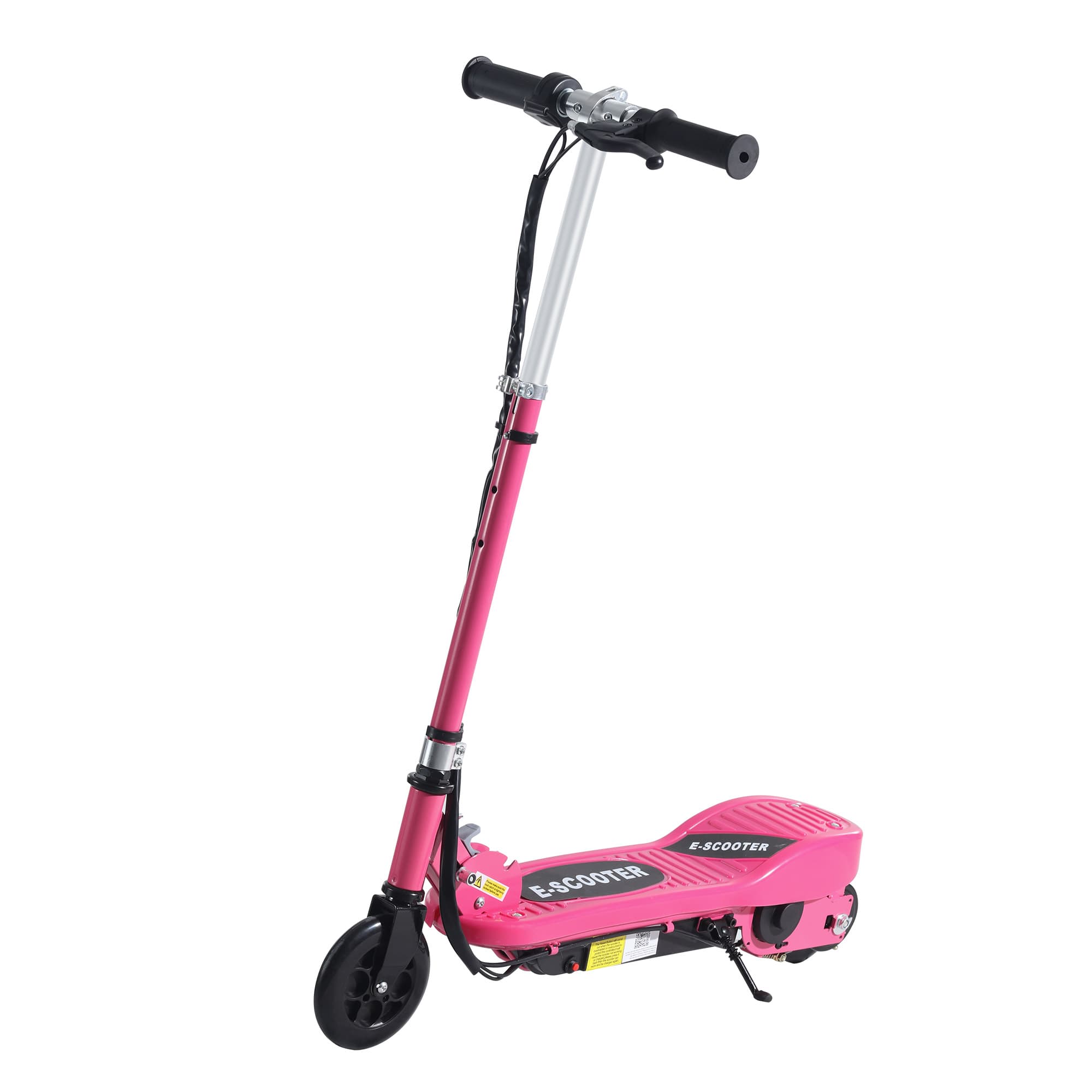 HOMCOM Folding Electric Kids Scooter Ride On, Adjustable Height, Fun Ride for Children Ages 7-14, Pink | Aosom UK