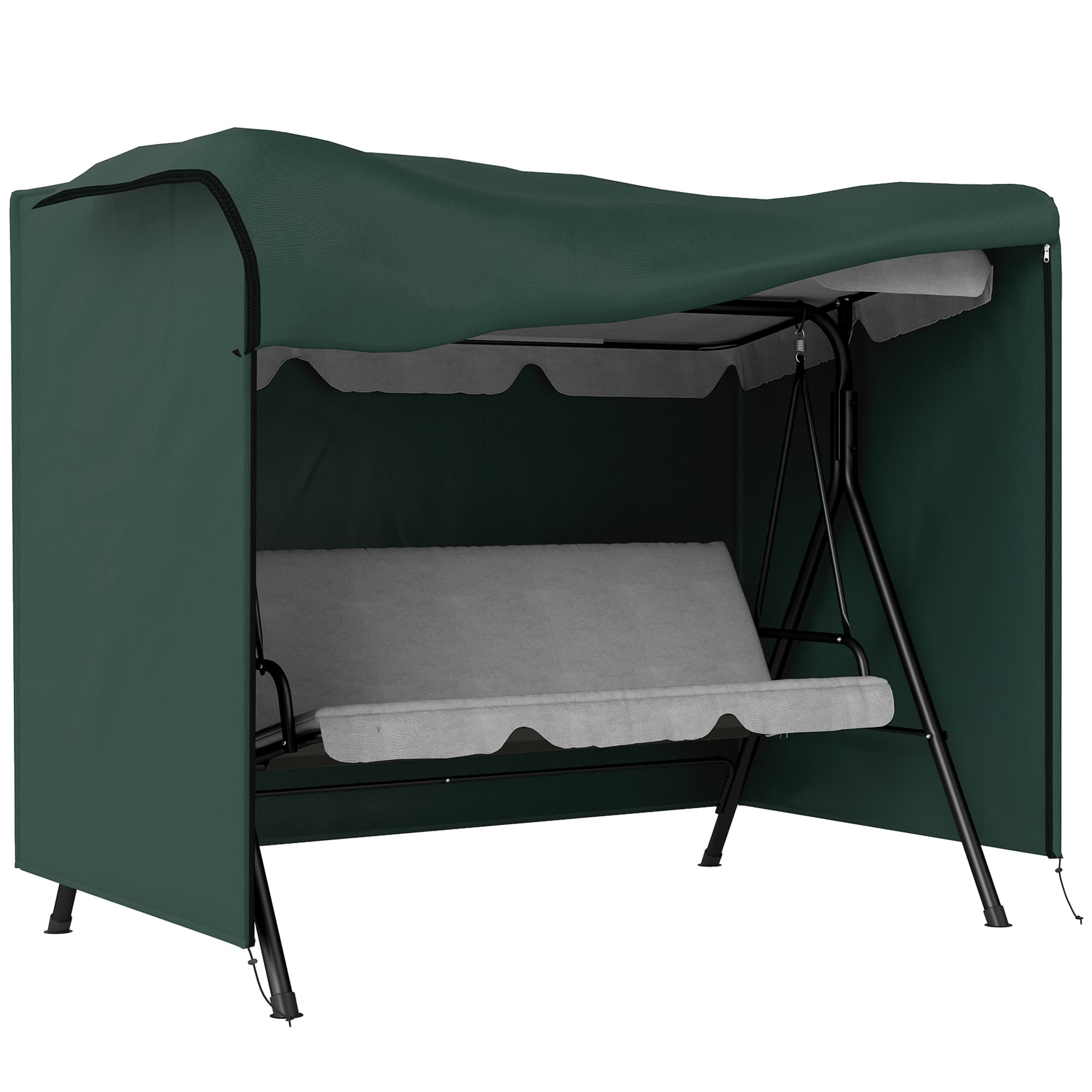 Outsunny Swing Chair Cover: 600D Oxford Polyester, Waterproof, Durable, Green | Aosom UK