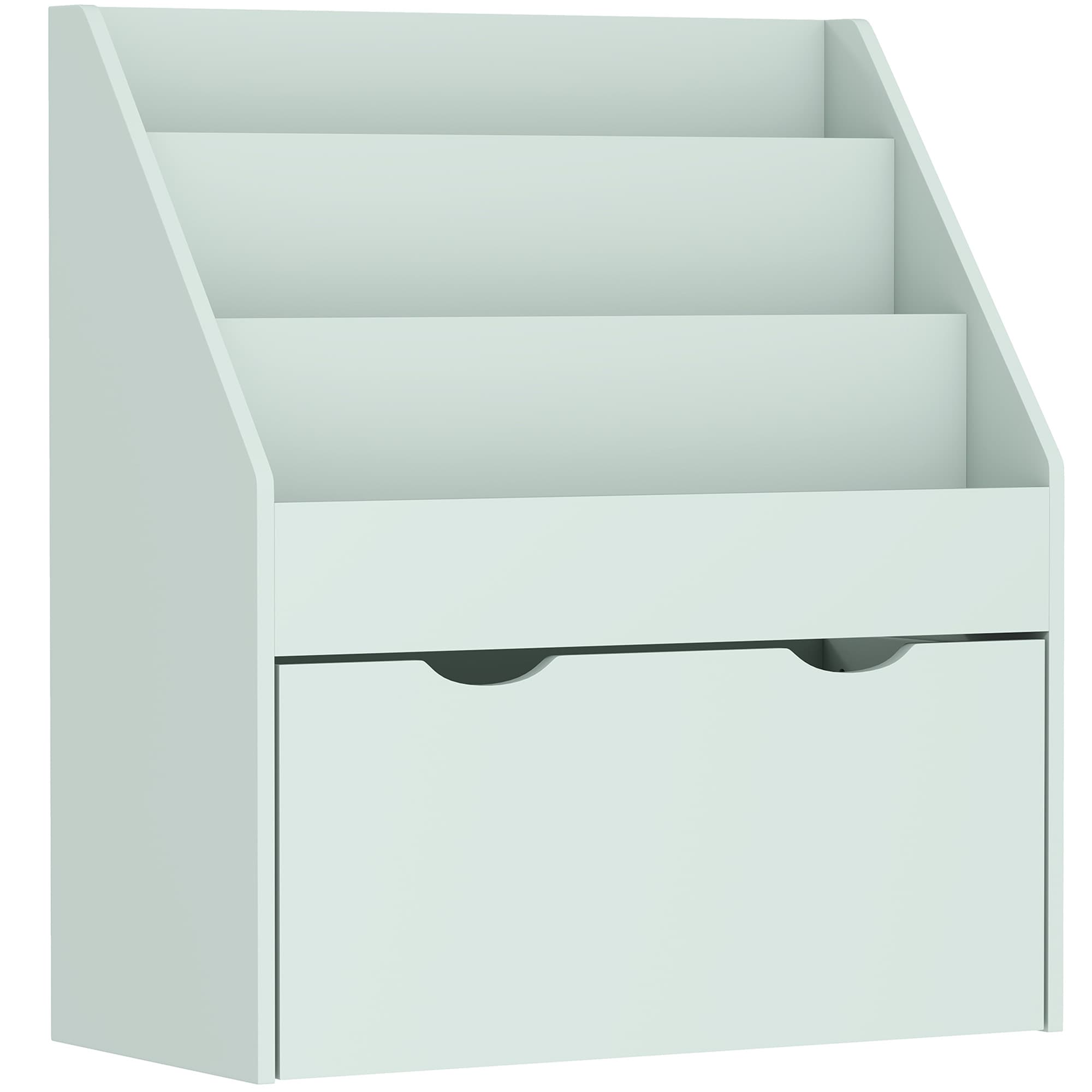 AIYAPLAY Bookcase for Kids with Shelves, Drawer, Bookcase for Bedroom, Playroom, Green
