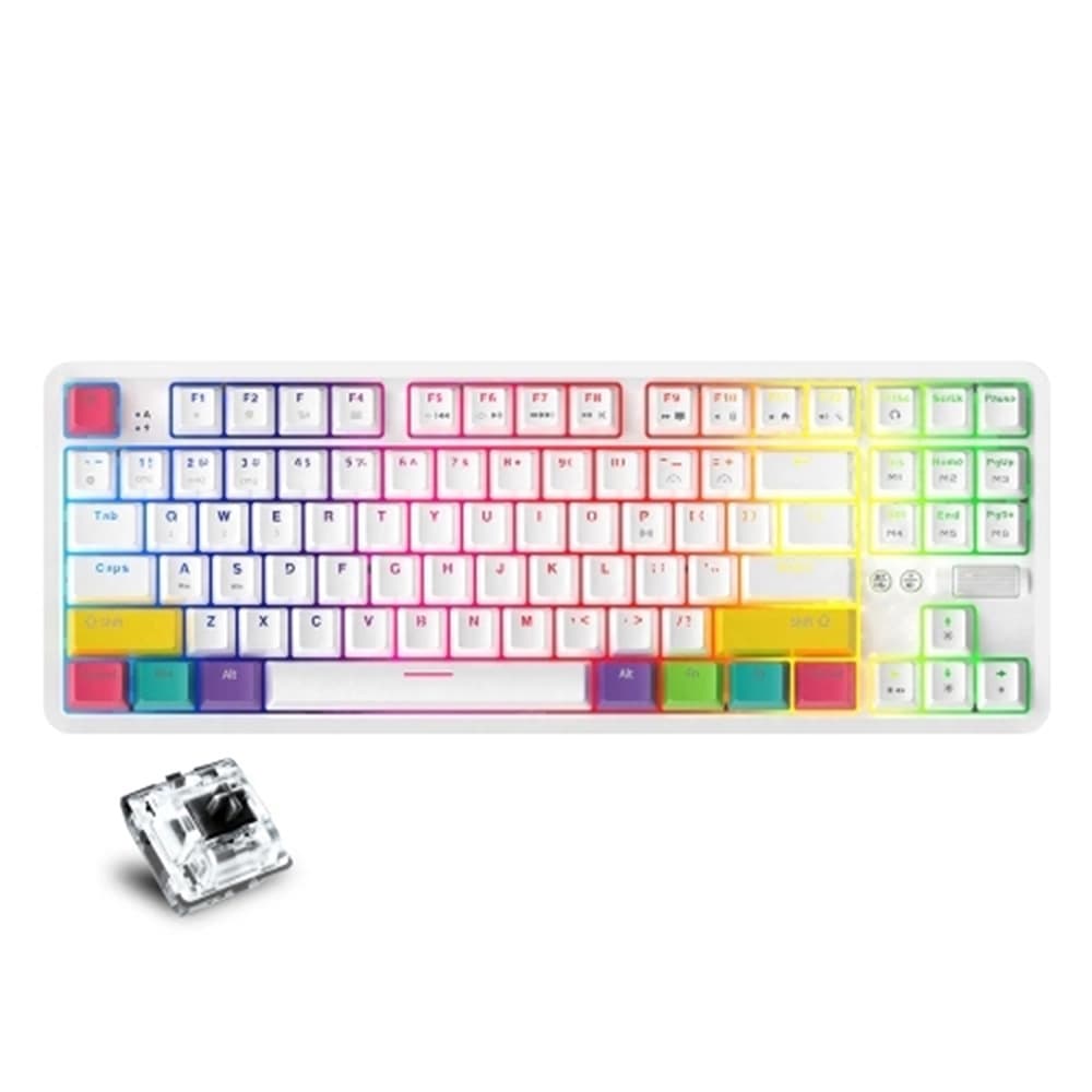 AJAZZ K870T Bluetooth Wired Dual Mode Keyboard Black Switch