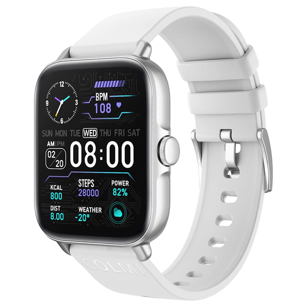 COLMI P28 Plus Smartwatch Upgraded Large Battery Fashion Sports and Health Monitor Watch Gray