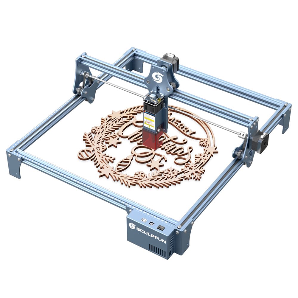 Grawerka laserowa SCULPFUN S9 Pro 10 W, 0,06 mm, wysoka precyzja, cięcie drewna 15 mm, akrylu 10 mm, 400*410 mm (15,7*16,2 cala)