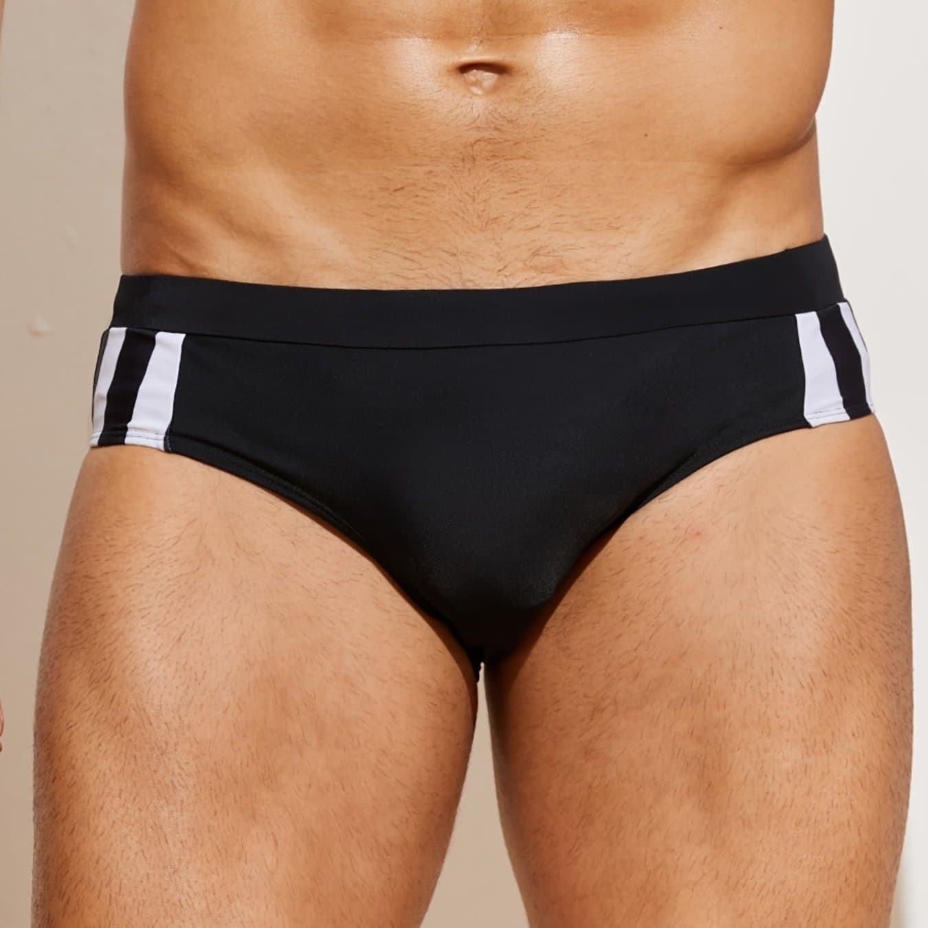 TEMU Men's Swim Briefs, Men's Swimwear, Quick-dry Swim Trunks Suitable For Pool And Beach