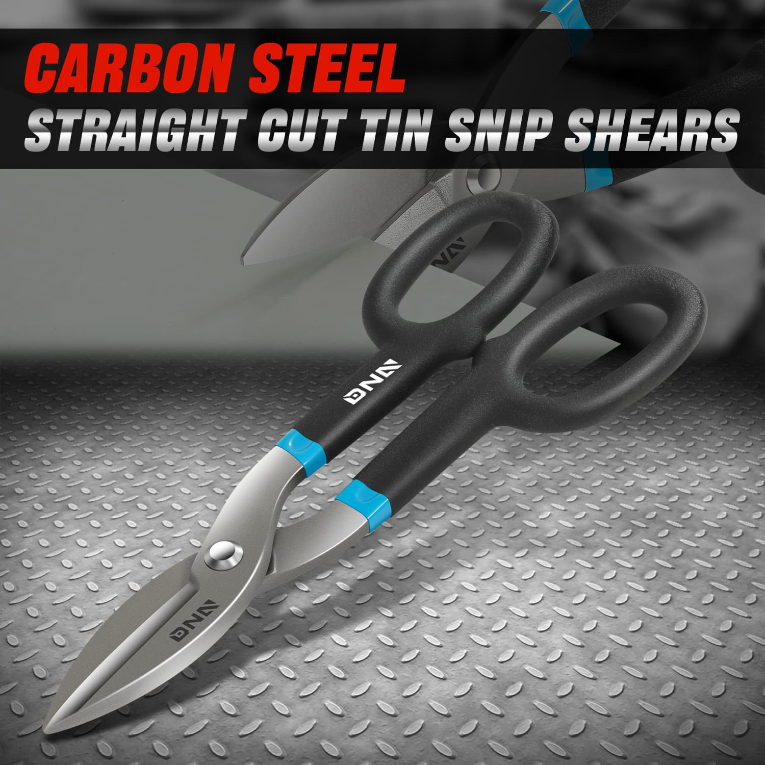 TEMU Steel Straight Cut Tin Shears
