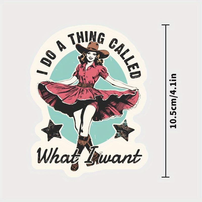TEMU Vinyl Decal Sticker "i Do Called " - Western Cowgirl Style, Versatile Use For Vehicles, Electronics, Drinkware - Durable & Weatherproof, Ideal For Personalization & Gifts