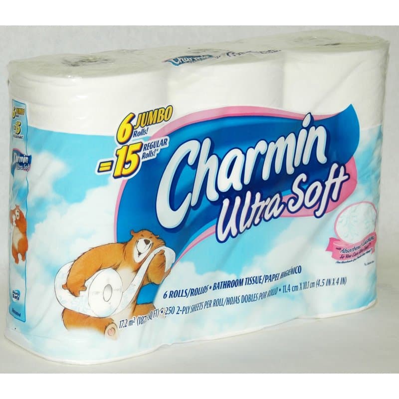 TEMU Bathroom Tissue 6 Jumbo Rolls = 15 Regular Rolls