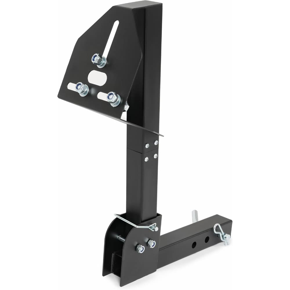 TEMU Adjustable Trailer Hitch Spare Tire Carrier Rack For Trucks With 2-inch Hitch Receiver, Mount Holder