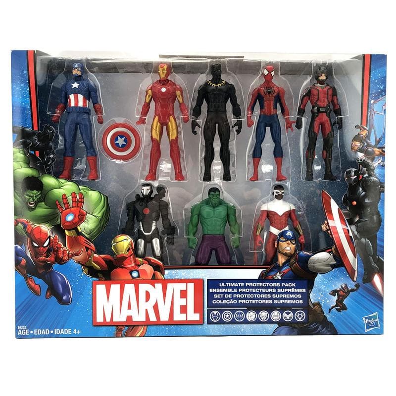 TEMU Avengers Action Figures - Iron Man, Hulk, Black Panther, Captain America, Man, Ant Man, & ! (8)