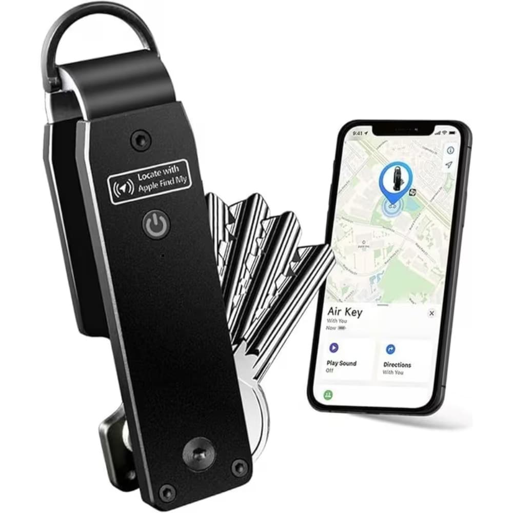 TEMU Air Keychain For Outdoor Lightweight Aluminum Gps Key Holder