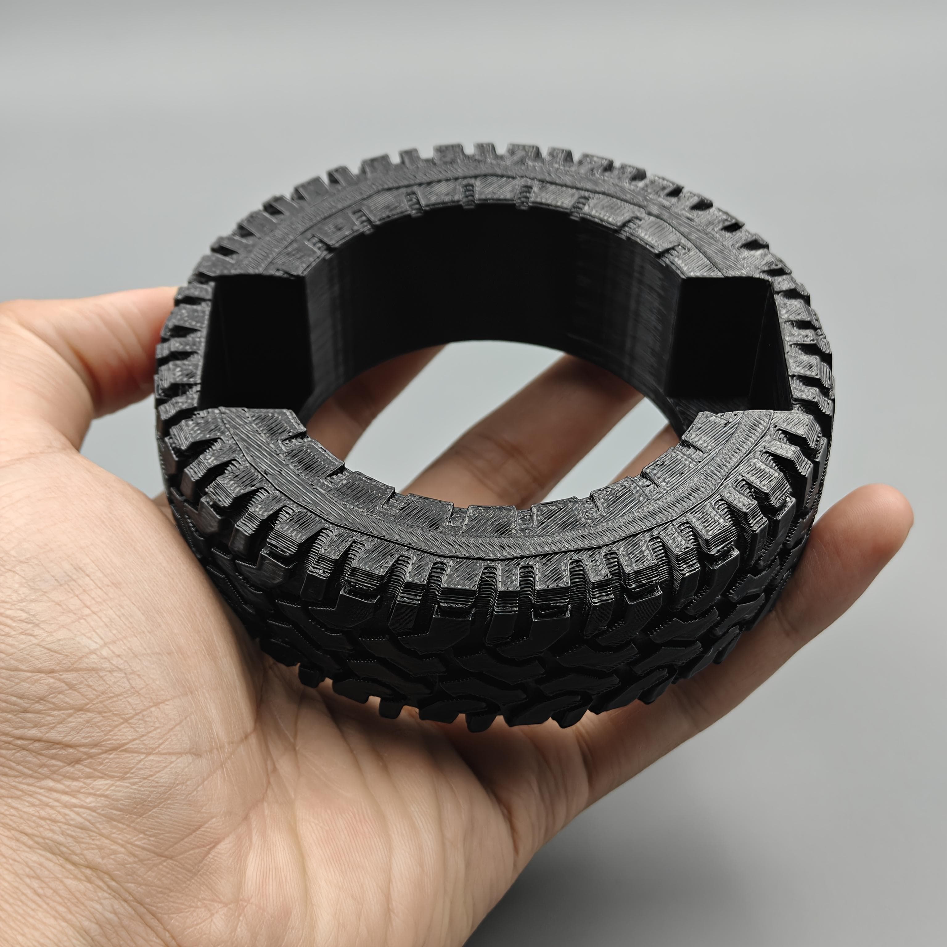 TEMU 1 Unique Tire-shaped Business Card Holder, Desktop Organizer, Perfect For Room Decor