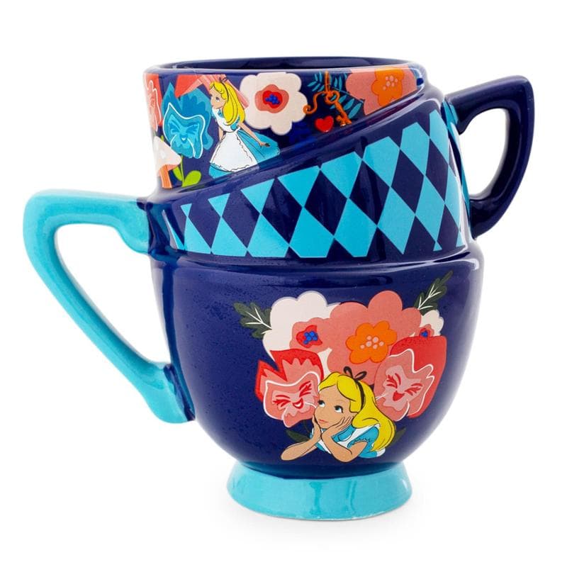 TEMU Alice In Stacked Teacups Ceramic Mug | Holds 20 Ounce