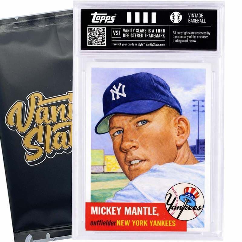 TEMU Topps Vintage Baseball Mystery Single Slab – A Baseball Card 50 To Old | Perfect Gift For Kids & Collectors Of All Ages