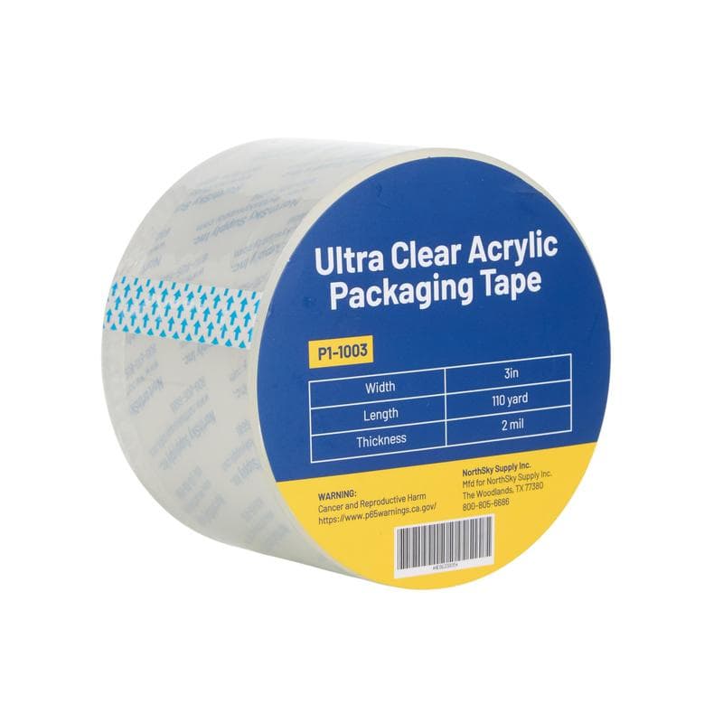 TEMU Heavy Duty Packing Tape, Clear, 2 Mil, 3 Inch X 110 Yards, , Refill For Packaging And Shipping