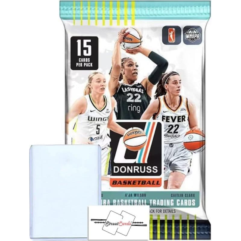 TEMU 2025 Panini Women's Basketball Wnba Pack With 15 Trading Cards + + Streetcards Magnet!