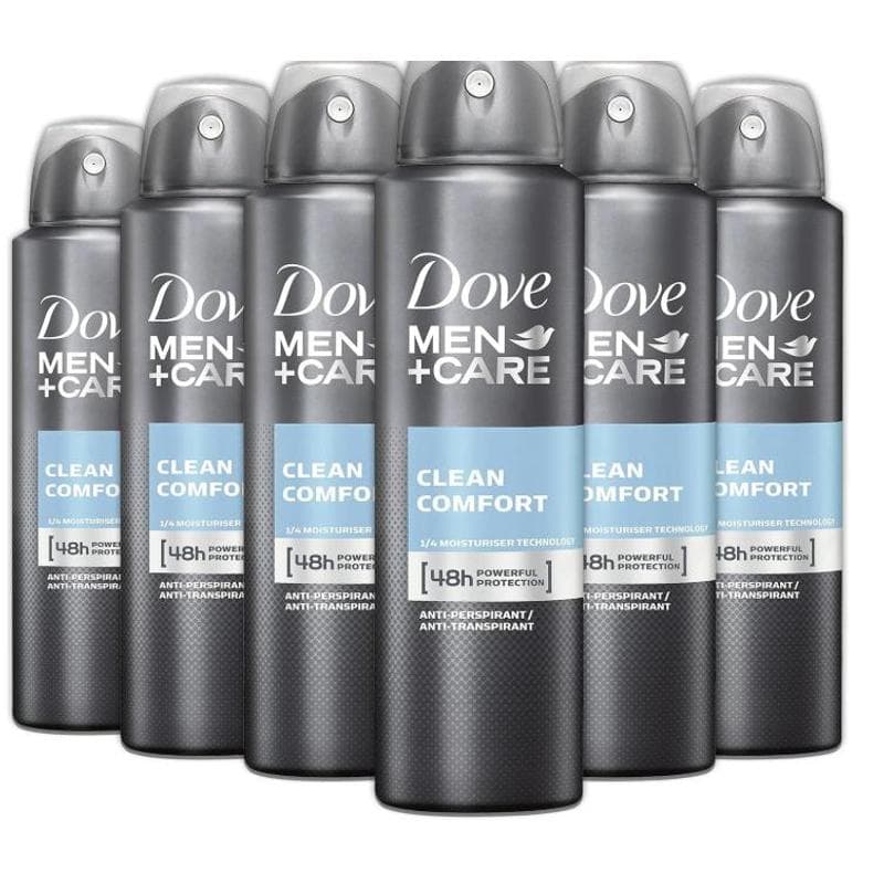 TEMU 6 Pack + Deodorant Spray, 150ml