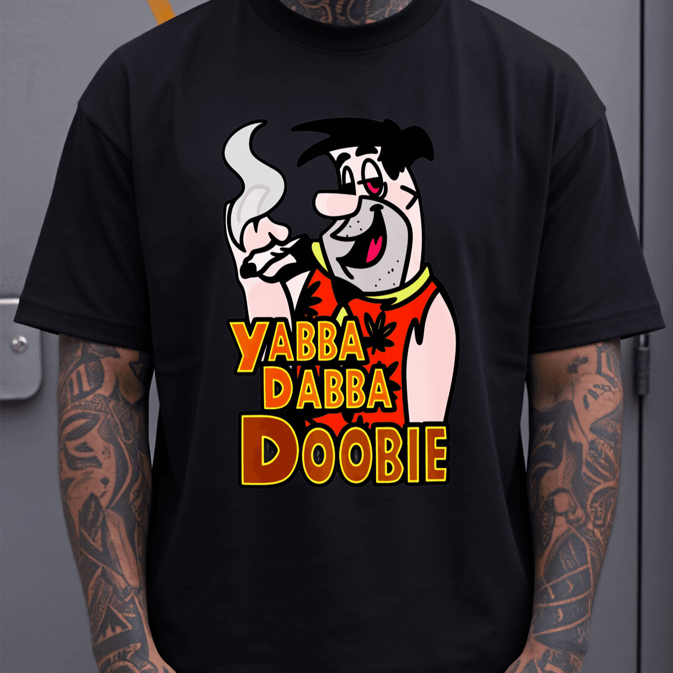 TEMU ‘ ’ Pop - - Black 180g 100% Cotton Short - Sleeve Crew - Neck T - Shirt, Perfect For Retro - Themed Parties, Cartoon - Fan Events, And A Humorous, Hippie - Inspired Twist