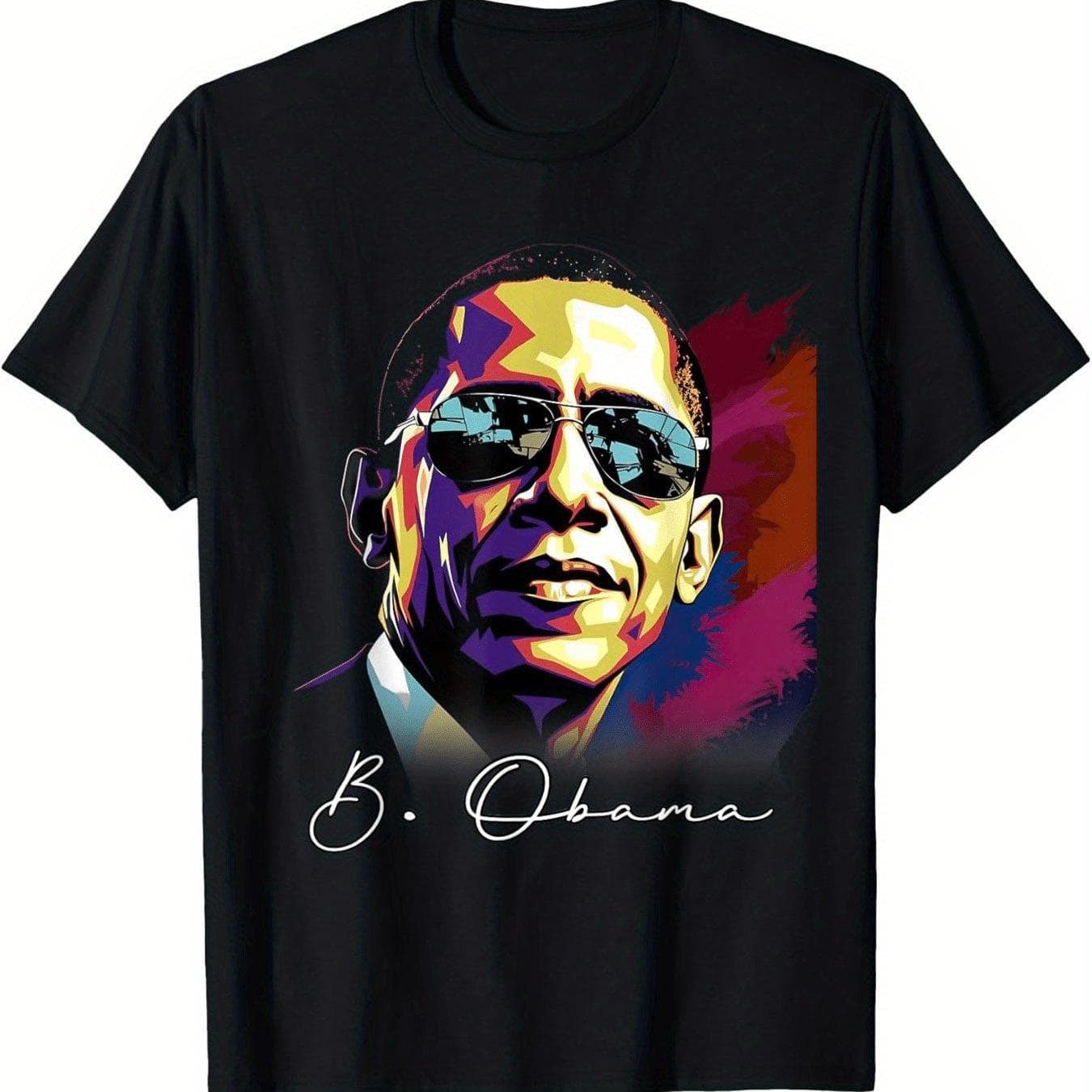 TEMU Men's Casual T-shirt 180g, Plus Size 5xl 6xl, Unique Printed Pattern, Fashionable And Versatile Top, Men's T-shirt, Comfortable And Skin-friendly Material, Suitable For All