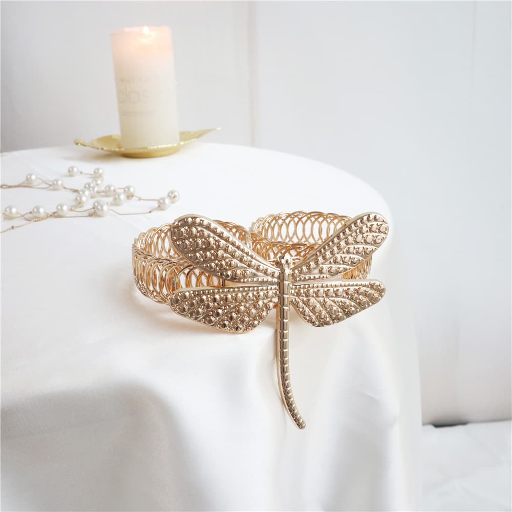 TEMU 1pc Dragonfly Decor Metal Spring Curtain Tieback Curtain Strap