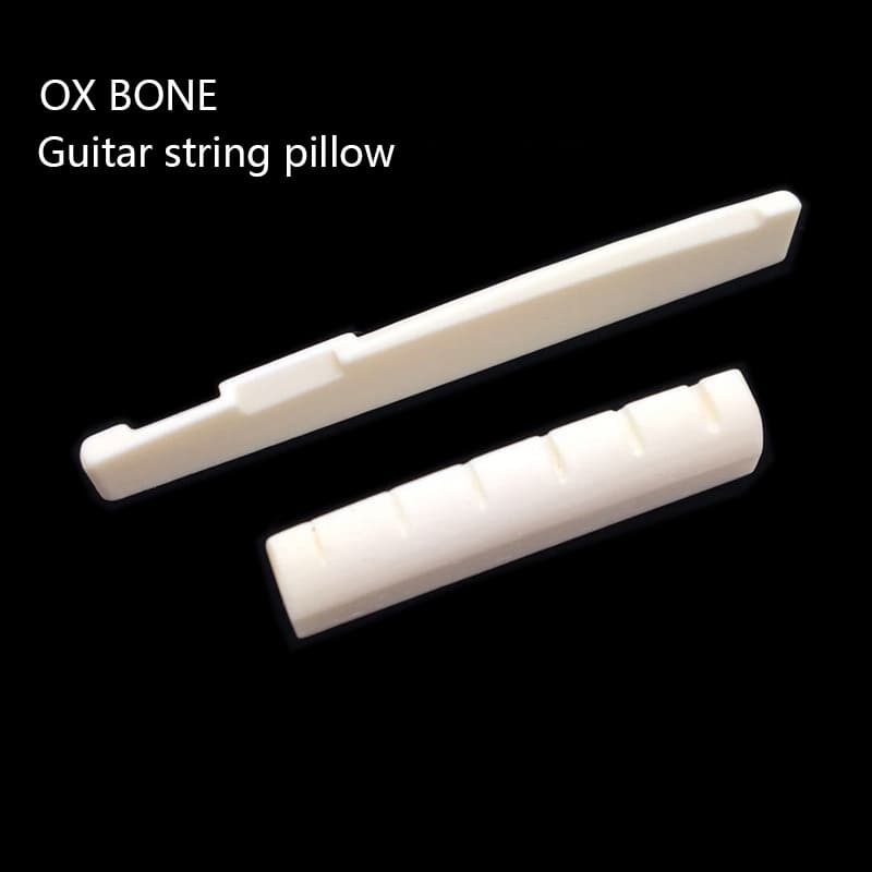 TEMU Bone Guitar Upper & Lower , Acoustic Guitar String Bridge Universal Modification Accessories