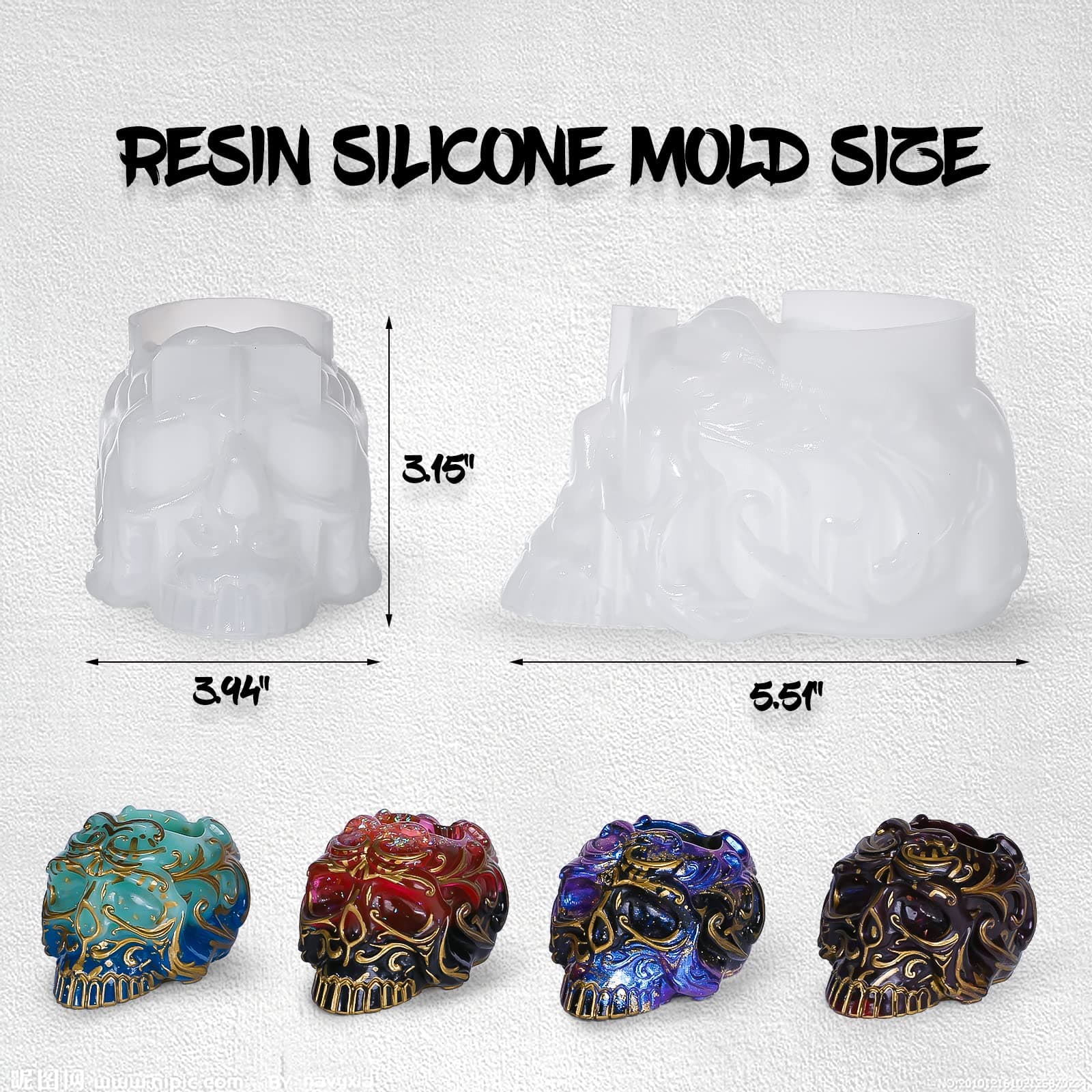 TEMU Molds For Resin Storage Jars, Silicone Molds For Boxes For Casting Resin, Molds For Resin Jars Suitable For Jewelry Or Containers, Home Decor, And Epoxy Resin Crafting