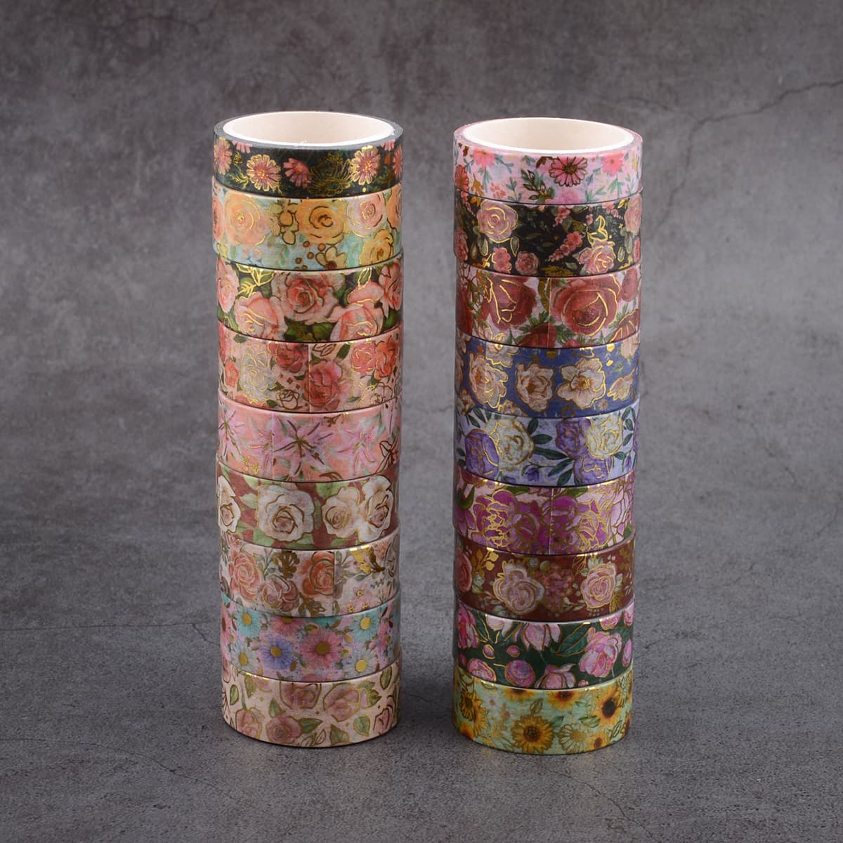 TEMU 18 Rolls Of /118in Creative Decorative Washi Tape With Floral Design