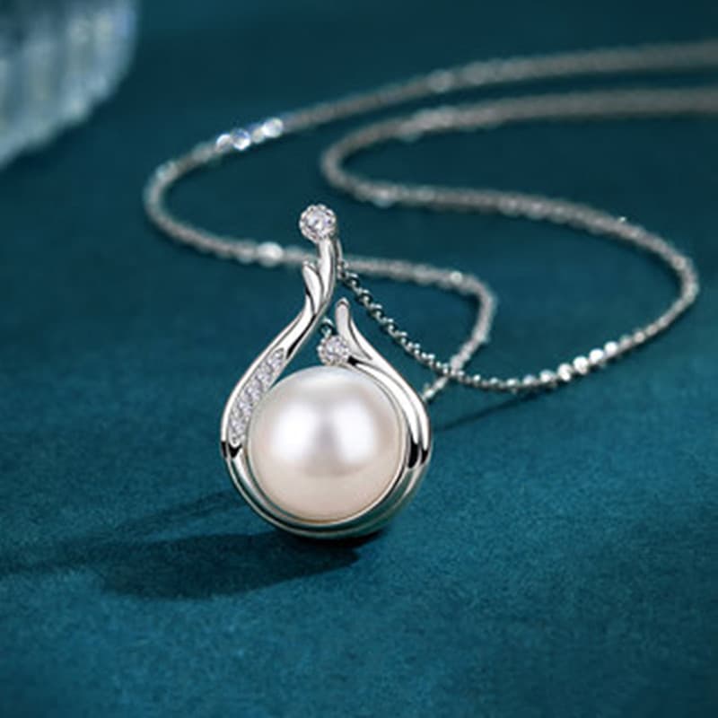 TEMU Fashionable Necklace With A Pearl Pendant, Trendy Jewelry Accessory With A .