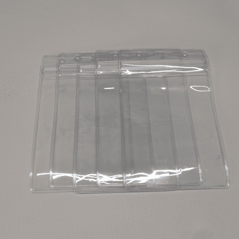 TEMU 5pcs/10pcs/20pcs Vertical Increased Soft Work Card Holder Card Entry Card Holder Exhibition Card
