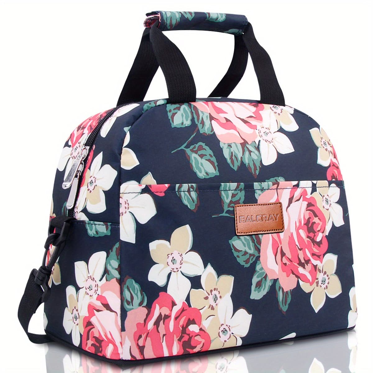 TEMU G-197l Large Flower Strap Insulated Bag, Outdoor Insulation Bag, Suitable For Camping