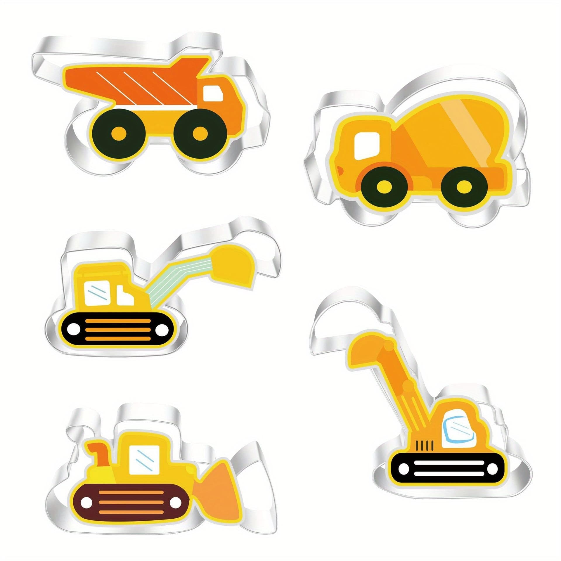 TEMU Engineering Vehicle Cookie Cutter For Baking And Decorating .