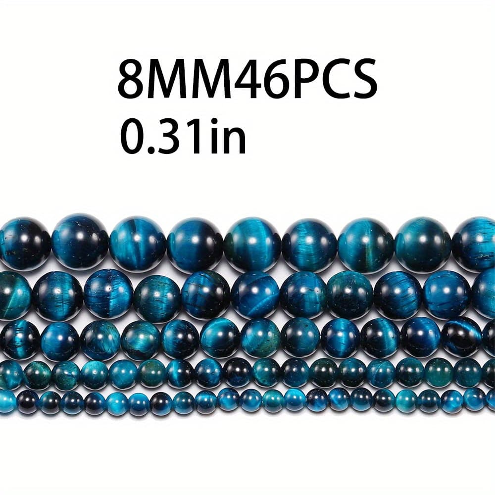 TEMU 46pcs Eye Glass Beads, Loose Glass Beads For Bracelet Necklace Earring Making Jewelry Jewelry Additions